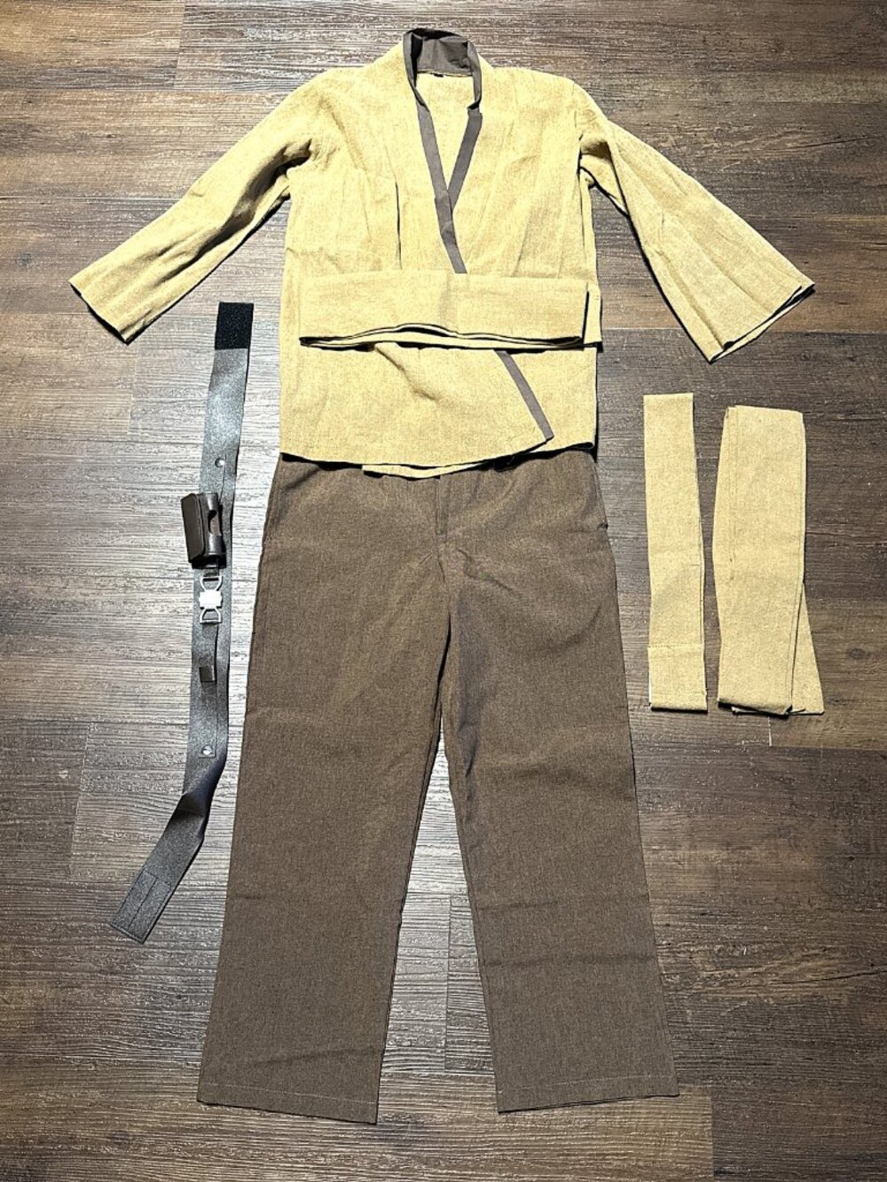 Star Wars Anakin Jedi Costume Kids L 9-11 Tunic Hooded Robe Belt Halloween
